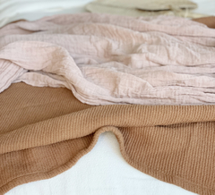 PIE DE CAMA DE GASA TEJIDA DOBLE - comprar online