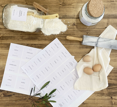 PLANCHA DE ETIQUETAS VINILICAS