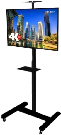 Suporte Pedestal Televisor de chão para TVs até 32''-70'' polegadas Estudius PTV70