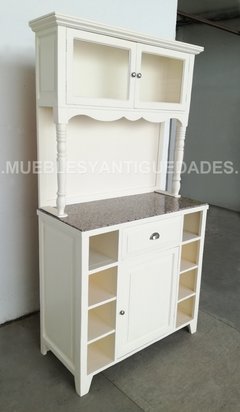 Alacena mueble de cocina en madera maciza (AL102M)
