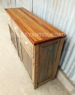 Aparador mesa de arrime de diseño con tapa pinotea (AP104M)