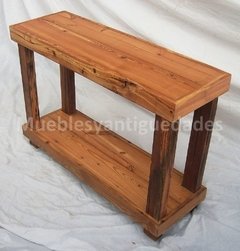 Aparador / mesa de arrime de 2 planos en pinotea (AP201A)