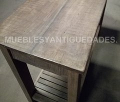 Aparador mesa de arrime con estante tipo deck y 2 cajones (AP208A) - tienda online