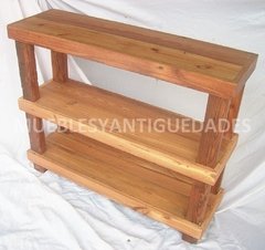 Aparador / mesa de arrime de 3 planos en pinotea (AP302A)