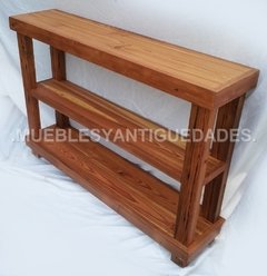 Aparador / mesa de arrime de 3 planos en pinotea (AP304A)