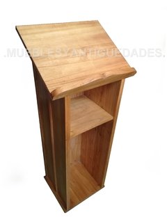 Atril pedestal podio púlpito ambón atrio en madera maciza de paraíso (AT101A) - comprar online