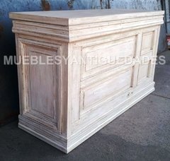 Barra mostrador pulpería madera puertas recicladas (BA102M)