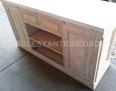 Imagen de Barra mostrador pulpería madera puertas recicladas (BA102M)