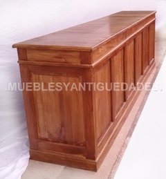 Barra mostrador ramos generales madera maciza (BA103A) en internet