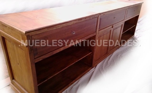 Barra mostrador ramos generales madera maciza (BA103A)