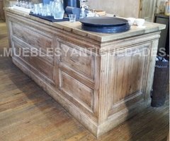 Barra mostrador ramos generales madera maciza (BA104A)