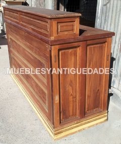 Barra mostrador ramos generales madera maciza (BA105A) - comprar online