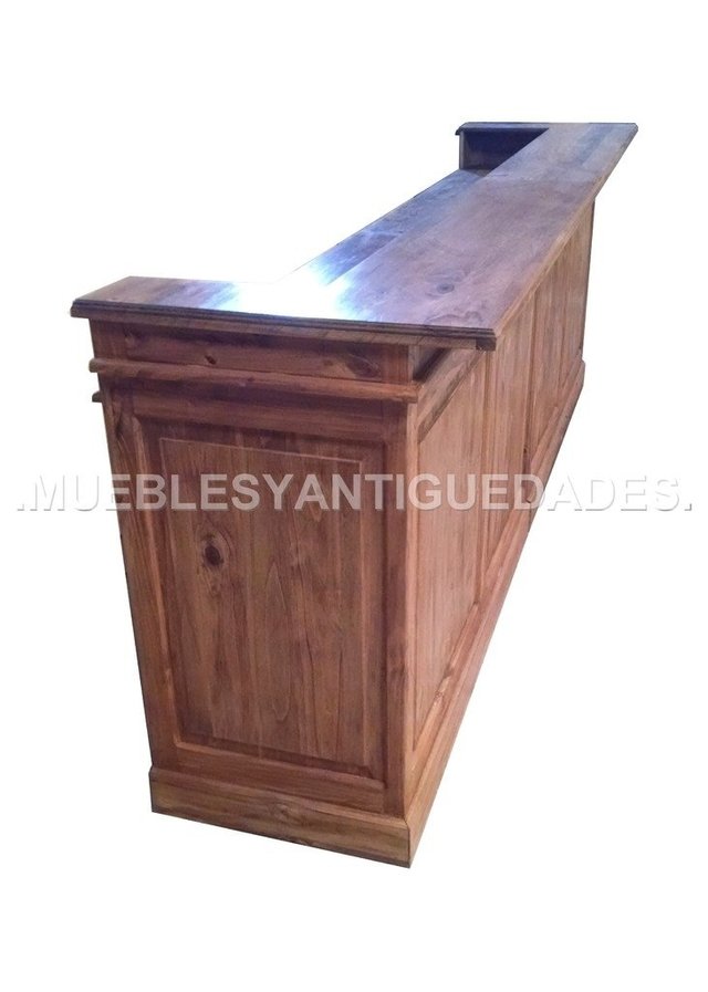 Barra mostrador ramos generales madera maciza (BA111A)