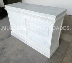 Barra mostrador pulpería en madera maciza de puertas recicladas (BA115M) - Muebles y Antiguedades - Argentina