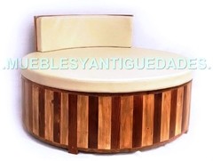 Camastro circular en pinotea exterior pileta jardín (CA101M) - comprar online