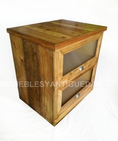 Imagen de Cajonera despensa en pinotea maciza con 2 cajones (CJ101A)