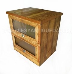 Cajonera despensa en pinotea maciza con 2 cajones (CJ101A)