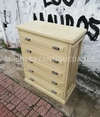 Cómoda cajonera estilo inglés en madera maciza (CO102M)