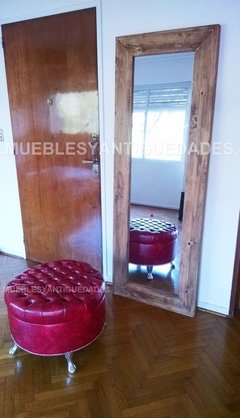 Espejo de pie con marco en madera maciza reciclada 1,90 x 0,70 mts (EM106M) - tienda online