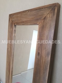 Espejo de pie con marco en madera maciza reciclada 1,90 x 0,70 mts (EM106M) en internet