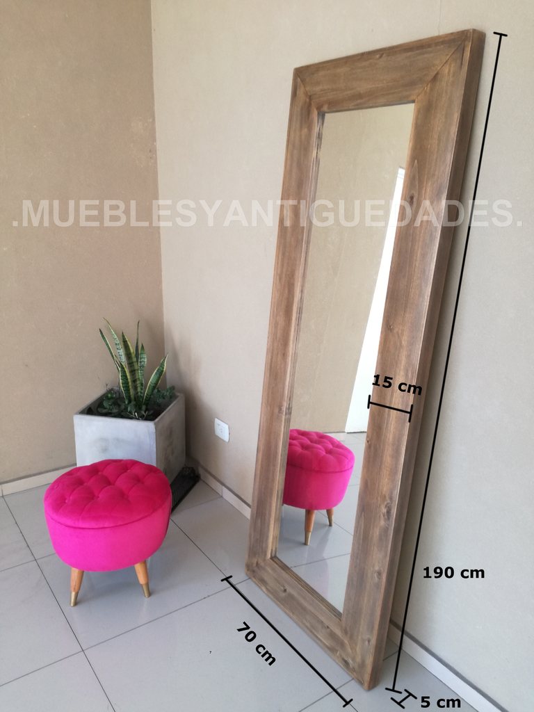 Espejo Bali - Espejo decorativo en madera – Diamantina & la Perla