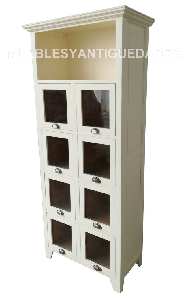 Guardería sensor desarrollo de Alacena mueble de cocina fideera en madera maciza con 1 estante y 8 cajones  (AL103M)
