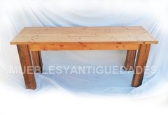 Mesa / Mesón de comedor en pinotea reciclada 2 mts (ME102A) - comprar online