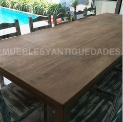 Mesa / Mesón de comedor en pinotea con 2 cajones 3 mts (ME102M) - Muebles y Antiguedades - Argentina