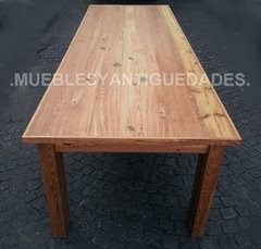 Mesa / Mesón de comedor en pinotea reciclada 3 mts (ME103A) - comprar online