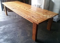 Mesa / Mesón de comedor en pinotea reciclada 3 mts (ME104A)