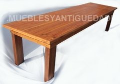 Mesa / Mesón de comedor en pinotea reciclada 3,50 mts (ME106A)