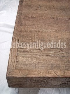 Mesa ratona en pinotea con efecto añejo (MR102A) - tienda online