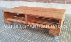 Mesa ratona en pinotea modelo pallet con ruedas (MR104M) - tienda online