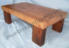 Mesa ratona en pinotea con efecto entarugado (MR106A) - comprar online