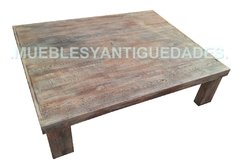 Mesa ratona en pinotea efecto añejo patinada (MR106M)