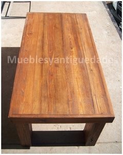 Mesa ratona en pinotea antigua reciclada (MR107A)