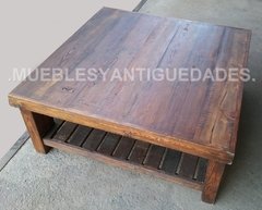 Mesa ratona en pinotea con estante revistero (MR111A) - comprar online