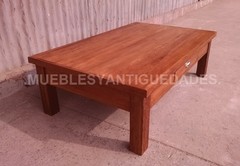Mesa ratona en madera maciza con cajón (MR117A) - tienda online