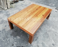 Mesa ratona Asia en pinotea maciza reciclada (MR118A) - Muebles y Antiguedades - Argentina