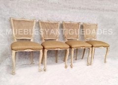 Silla estilo francés esterilla madera de guindo (SI102M) en internet