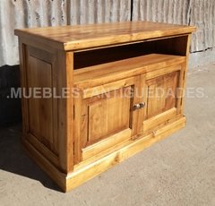 Mueble de TV con 2 puertas en madera maciza (TV102A) - comprar online