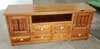 Mueble para TV / audio con 6 cajones realizado en pinotea maciza (TV103A)