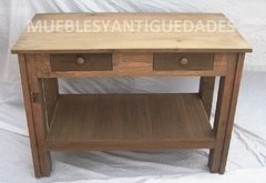 Vanitory en pinotea de 2 planos con 2 cajones (VA101M) - Muebles y Antiguedades - Argentina