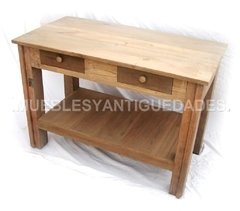 Imagen de Vanitory en pinotea de 2 planos con 2 cajones (VA101M)