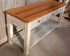 Vanitory de 2 planos 3 cajones con tapa de pinotea (VA102M) - Muebles y Antiguedades - Argentina
