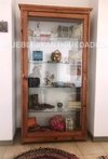 Vitrina cristalero farmacia estilo inglés en pinotea con 1 puerta frontal (VI104A)