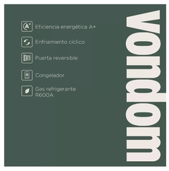 Heladera Minibar Vondom Rfg170 Acero Inoxidable 72l - tienda online