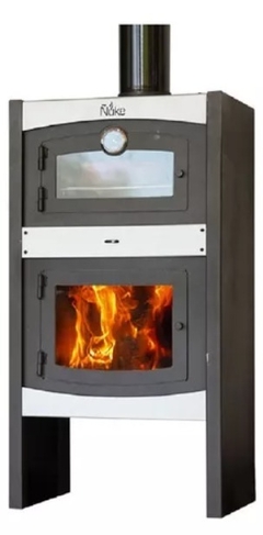 Salamandra Horno Ñuke Coral 70 18000 Kc/h Caba Y Gba Color Gris Oscuro