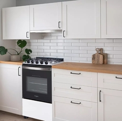 Cocina A Gas Whirlpool Blanca 50cm - 4 Hornallas - Wfo4nbb