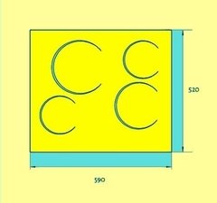 TST Anafe Electrico Vitroceramico 4 Hornallas 60 cm - cod 25-4 - comprar online